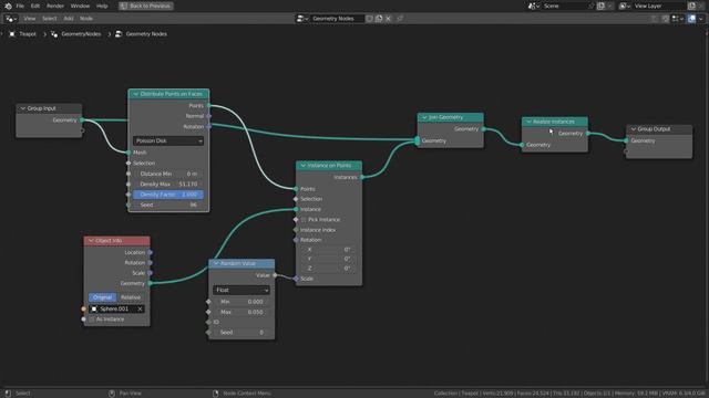Geometry Nodes - How to randomly scale instances смотреть онлайн