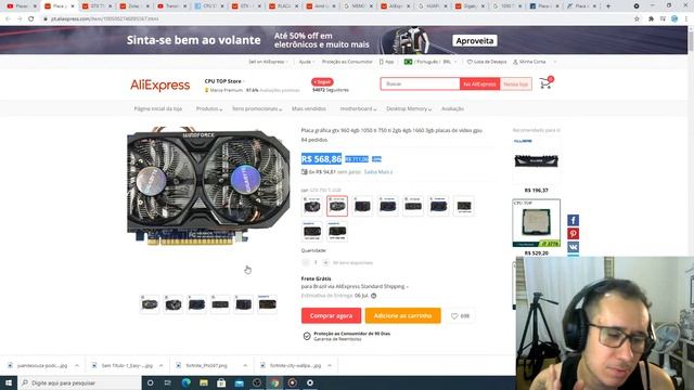 AO VIVO - PROCURANDO PLACAS DE VIDEO QUE AINDA VALE A PENA NO ALIEXPRESS! смотреть онлайн