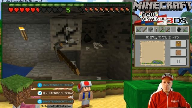 Minecraft on New Nintendo 3DS [Survival EP 08] смотреть онлайн