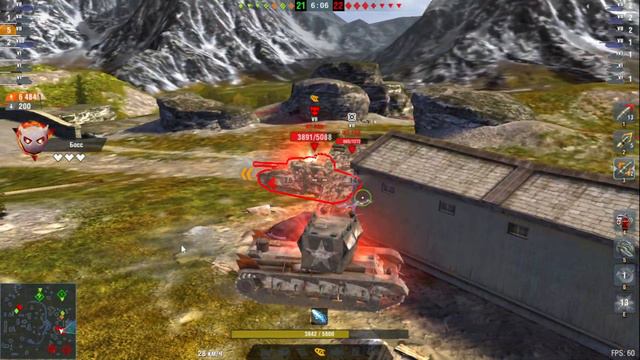 Крушитель разносит всех в BIG BOSS WOT BLITZ // TANKS BLITZ смотреть онлайн