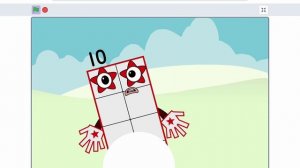 Number blocks 10 is p balloon