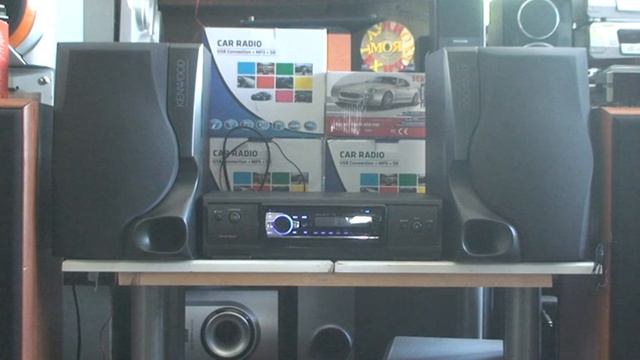 обзор аудио 4 х канальной минисистемы CarAudio 6 c bluetooth.MP3. FM смотреть онлайн