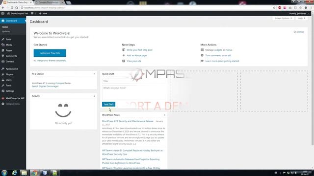Compass - Installation & Demo Import смотреть онлайн