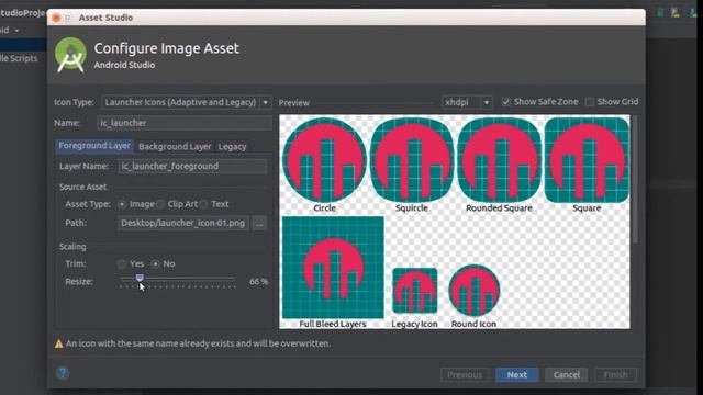 Designing and Adding Launcher Icon | Android Studio Basics | Android | Illustrator смотреть онлайн