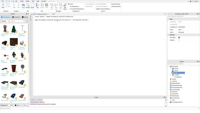 Начинаем скриптовать в roblox studio #1 l Roblox Studio Скриптинг l смотреть онлайн
