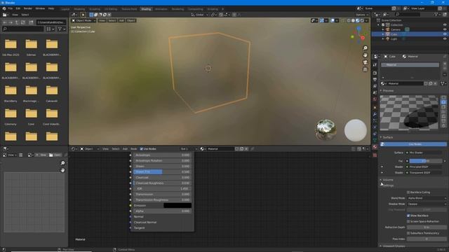 Blender 2.9+ Basic Material Transparency смотреть онлайн