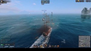 World of Sea Battle. обзор на Осадную галеру II ранга Adventure.