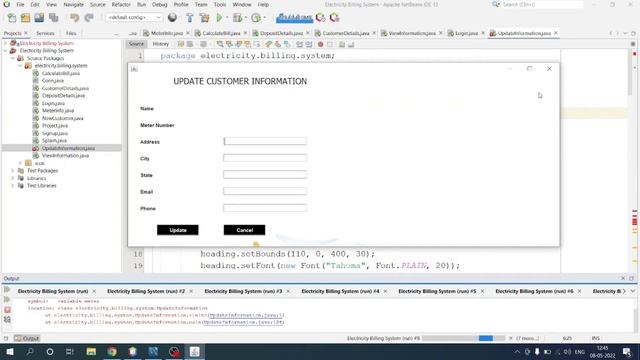 11/14 - Electricity Billing System | Java Project | Creating UpdateCustomer class смотреть онлайн