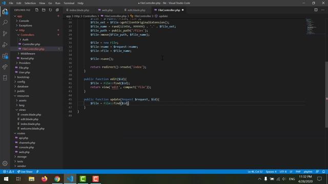 How to update files in Laravel смотреть онлайн