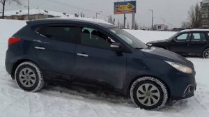 Hyundai ix 35.Подъем на горку.Спуск с помощью системы спуск с горы.
