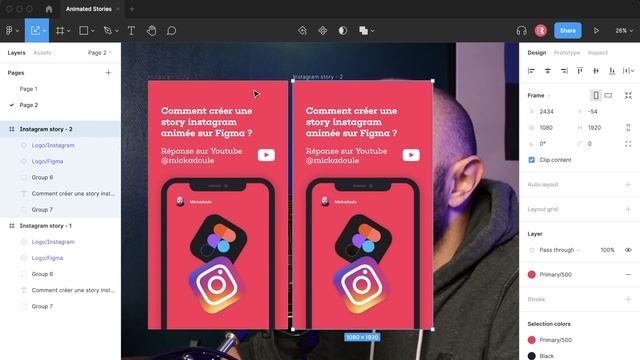 Comment créer une story Instagram animée sur Figma ? смотреть онлайн