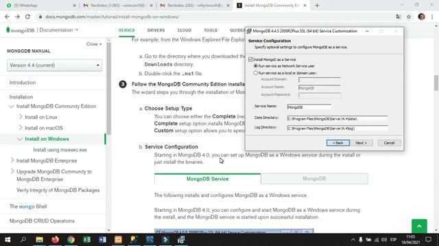 Instalación de MongoDB Server en Windows смотреть онлайн