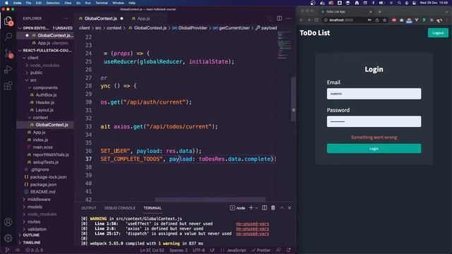 #10 React Context API | Fullstack React App (2022) смотреть онлайн