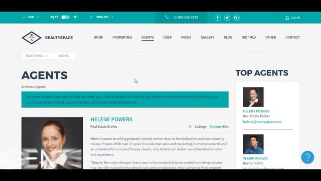 Realtyspace Real estate WordPress Theme смотреть онлайн