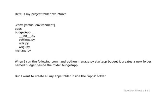 Django : How to create all django apps inside a folder? смотреть онлайн