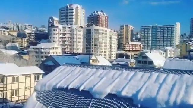 В Сочи выпал снег 26.01.2016 смотреть онлайн