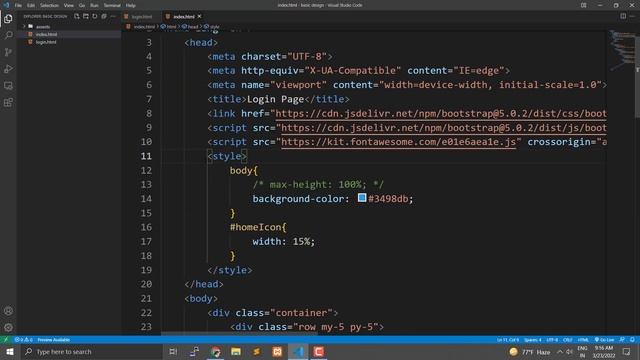 start website login page design with basic bootstrap 5 and mobile responsive part-1 day 23 смотреть онлайн