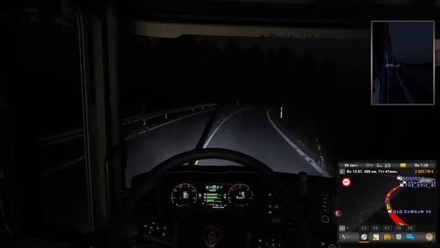 Euro Truck Simulator 2 - Обкатываем зиму - Руль Logitech G27 смотреть онлайн