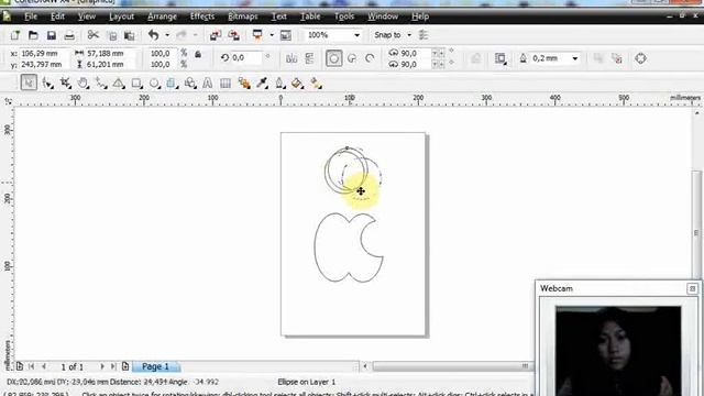 Tutorial membuat logo Apple dengan CorelDraw смотреть онлайн