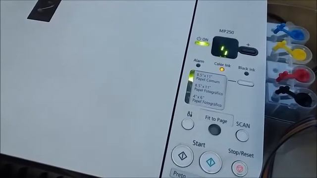 Limpar o cabeçote da impressora Canon MP 250 280 230 impressao falhando como fazer a limpeza смотреть онлайн