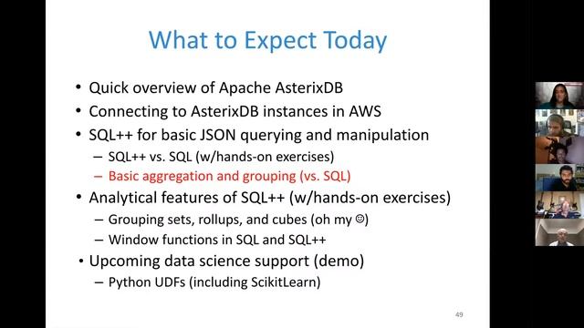 JSON Analytics with Apache AsterixDB by Carey et al. at BOSS 2020 смотреть онлайн