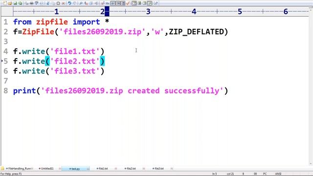 Python Tutorials || File Handling || Handling Binary Files and Zip Files смотреть онлайн