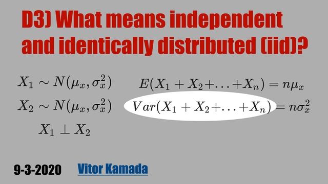 D3) What means independent and identically distributed (iid)? смотреть онлайн