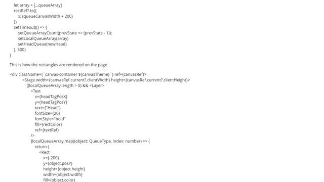 React-Konva animation de-renders next rectangle when using shift() (1 answer) смотреть онлайн
