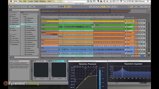 Ableton Live | Mixing Tutorial | Compression or EQ first? with Matt Donner | Pyramind Training смотреть онлайн