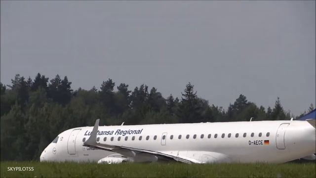 Lufthansa Embraer E195 вылет Минск - Франкфурт Belavia споттинг UMMS EDDF смотреть онлайн