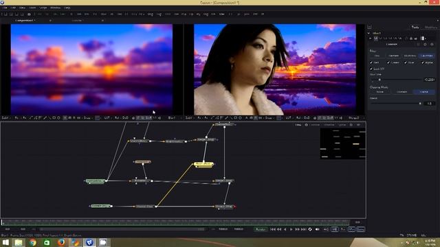 Blackmagic Fusion 8 Tutorial - Improve Green Screen Composites смотреть онлайн