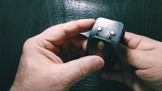Браслет ,, Сварог,, Сделан из толстой ременной кожи. смотреть онлайн