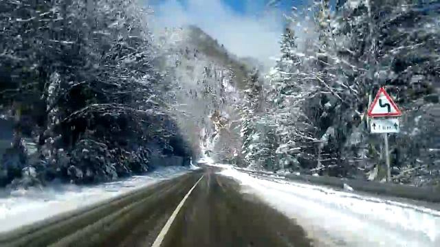 Дорога зимой от Гузерипля домой. смотреть онлайн