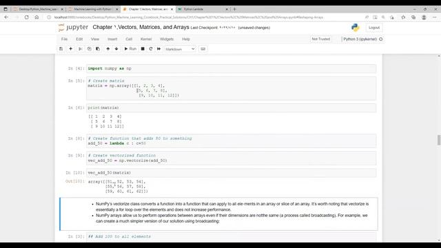 How to Apply Operations to array and vector Elements in python using NumPy смотреть онлайн