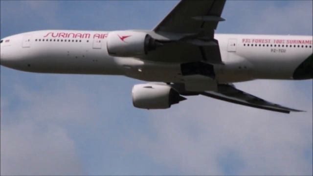 Surinam Airways Boeing 777-200 PZ-TCU, “”Bird of The Green Paradise”” RWY 24 @AMS смотреть онлайн