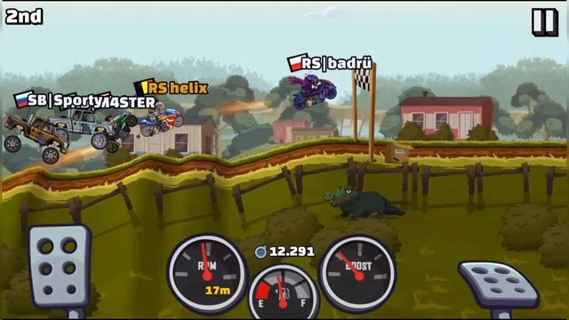 SuperBike VS SuperDiesel | Swamp Ride Daily Challenge | Hill Climb Racing 2 смотреть онлайн