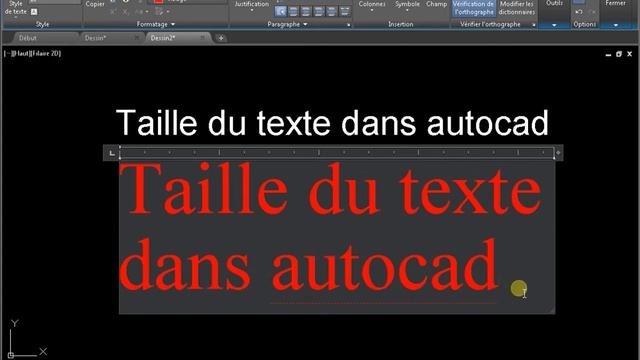 Taille du texte dans autocad смотреть онлайн