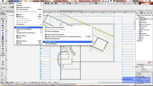 ArchiCAD Proces: External References (XRef) смотреть онлайн