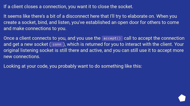 Python sockets - keep socket alive? смотреть онлайн