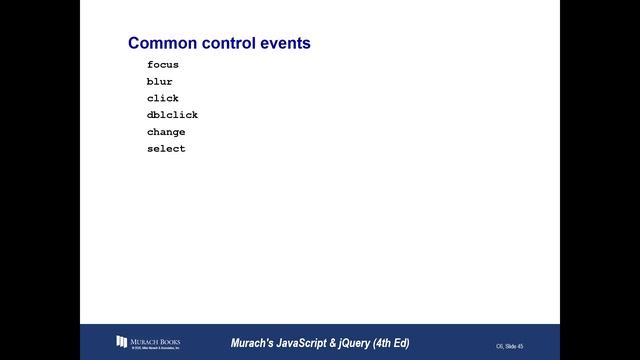 AWD1000 - JavaScript - Chapter06 - Part02 - PPTs смотреть онлайн