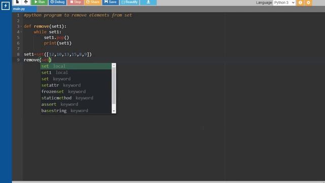 Python Program to Remove Elements From Set Tamil смотреть онлайн