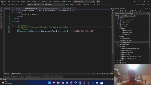 Mask Form during submit p1 - Create Viewport Mask - e23 - Blazor form components for Bootstrap смотреть онлайн
