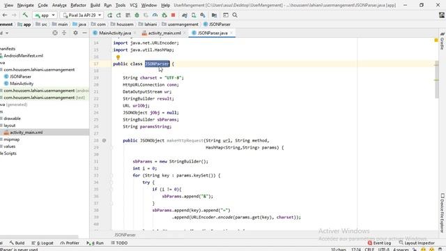 Code Android Pour Insérer Des Données Dans Une Base Externe Mysql Avec Un Restful Web Service JSON