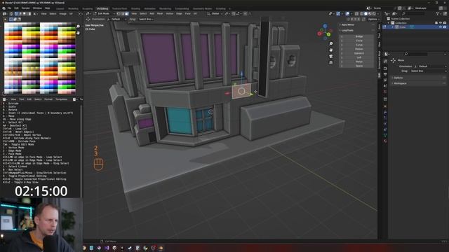 Blender 3.5 Cyberpunk Building in 10 Minutes - # 105 смотреть онлайн