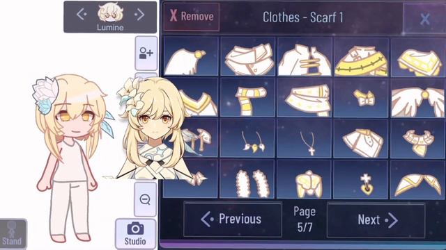 Lumine in Gacha Club (Genshin Impact/Gacha Club) смотреть онлайн