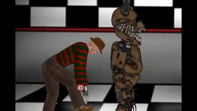 Freddy Fazbear Vs Freddy Krueger (draw Cartoons 2