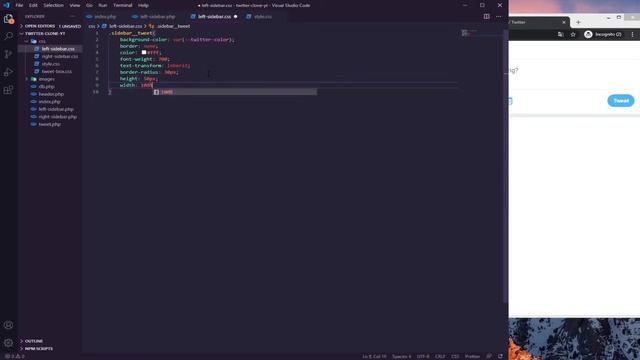 Twitter Clone Using HTML,CSS,PHP and MYSQL [#3] смотреть онлайн