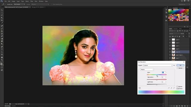 Nithya Menen Digital Art in Photoshop смотреть онлайн