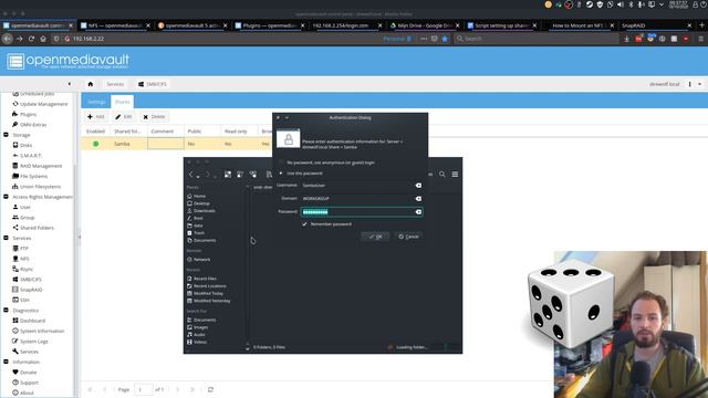 OpenMediaVault - Shared folder with SMB/CIFS смотреть онлайн