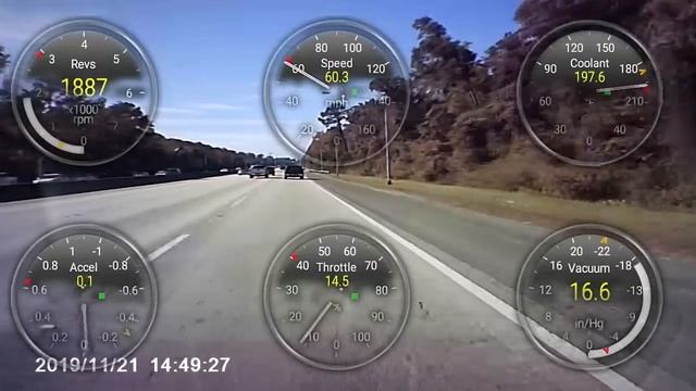 DASH CAM JACKSONVILLE JTB TO I 195 USING HUD TORQUE APP REALTIME AND XGODY GPS! смотреть онлайн